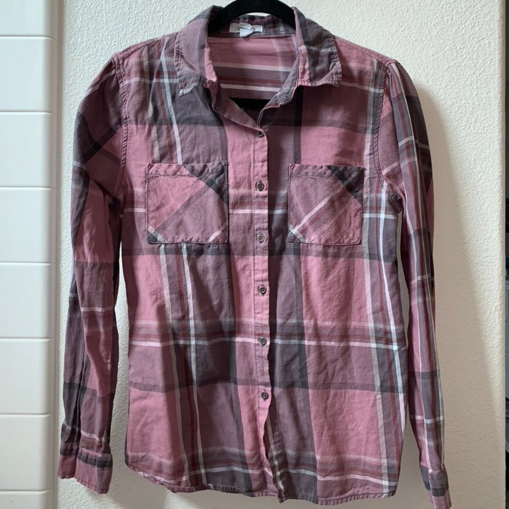 full tilt pink plaid flannel